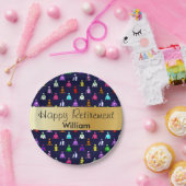 Happy Pension Horse Racing Jockey Silks Pappteller (Party)