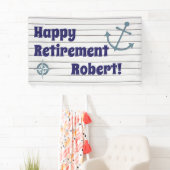 Happy Pension mit nautischer Anker Banner (Insitu)