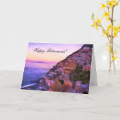 Happy Pension Positano Italien Sunset Card Karte (Gelbe Blume)