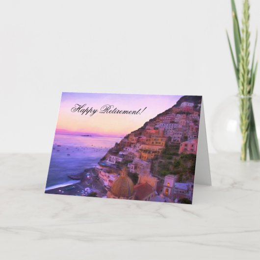 Happy Pension Positano Italien Sunset Card Karte (Vorderseite)