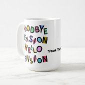 Happy Pensioner Funny Retiree Senior Old Man Lady Kaffeetasse (Vorderseite Links)