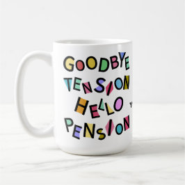 Happy Pensioner Funny Retiree Senior Old Man Lady Kaffeetasse