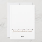 Happy Pentecost Feiertagskarte (Rückseite)