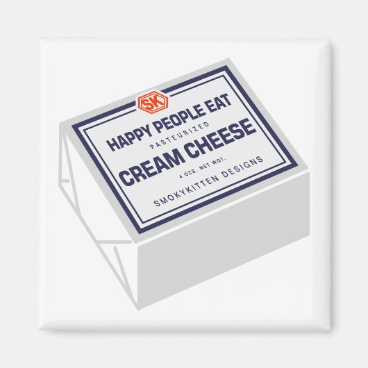 Happy People essen Creme Cheese Magnet (Vorne)