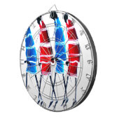 Happy People Maasai Warriors Walking Art Print Dartscheibe (Vorderseite rechts)