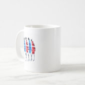 Happy People Maasai Warriors Walking Art Print Kaffeetasse (Vorderseite Links)