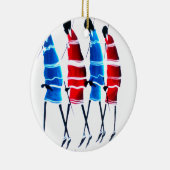 Happy People Maasai Warriors Walking Art Print Keramik Ornament (Rechts)