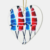 Happy People Maasai Warriors Walking Art Print Keramikornament (Links)