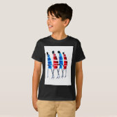 Happy People Maasai Warriors Walking Art Print T-Shirt (Vorne ganz)