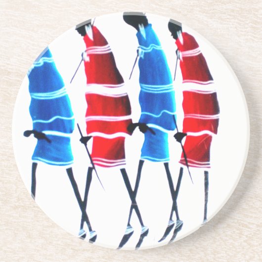 Happy People Masai Morans.png Untersetzer (Vorne)