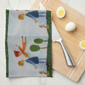 Happy People Painting Tee Handtuch (Viertel Falte)