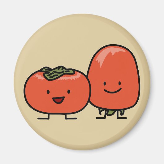 Happy Persimmon Pair Magnet (Vorne)