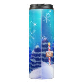 Happy Personalisiert Christmas Snowman Thermosbecher (Rückseite)