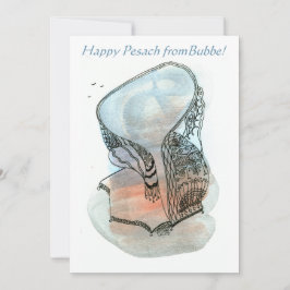 Happy Pesach aus Bubbe Pessach Flat Feiertagskarte