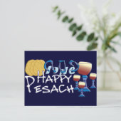 Happy Pesach Postkarte (Stehend Vorderseite)