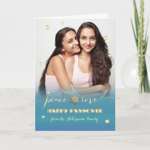 Happy Pessach. Benutzerdefiniertes Foto Karte