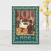 Happy Pessach. Fine Art Grußkarte Karte (Gelbe Blume)