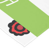 Happy Pessach, Floral jüdischer Urlaubspassover Kurzer Tischläufer (Ecke)