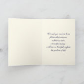 Happy Pessach. Frühlingsblütenbaum Karte (Innenseite)