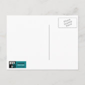 Happy Pessach. Frühlingsblütenbaum Postkarte (Rückseite)