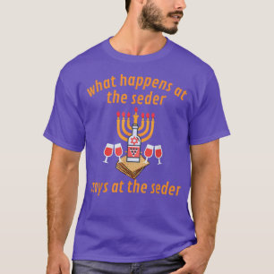 Happy Pessach Seder Dinner Matzah Judenurlaub T-Shirt