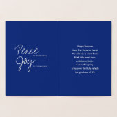 Happy Pessach. Star von David und Kiddush Folienkarte (Innenseite)