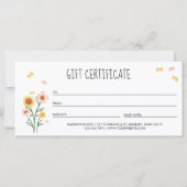 Happy Pet Animal Care Grooming Gift Certificate (Rückseite)