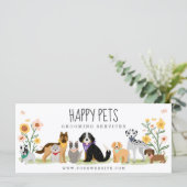 Happy Pet Animal Care Grooming Gift Certificate (Stehend Vorderseite)