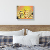 Happy Pet Artwork Leinwanddruck (Insitu (Schlafzimmer))