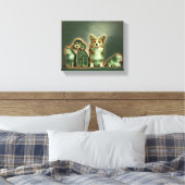 Happy Pet Artwork Leinwanddruck (Insitu (Schlafzimmer))