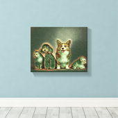 Happy Pet Artwork Leinwanddruck (Insitu (Holzboden))