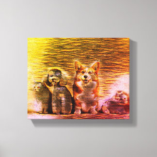 Happy Pet Artwork Leinwanddruck