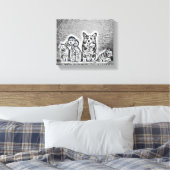Happy Pet Artwork Leinwanddruck (Insitu (Schlafzimmer))