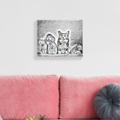 Happy Pet Artwork Leinwanddruck (Insitu (Wohnzimmer))
