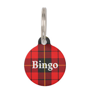 Happy Pet Clan Wallace Tartan Kariert Tiernamensmarke