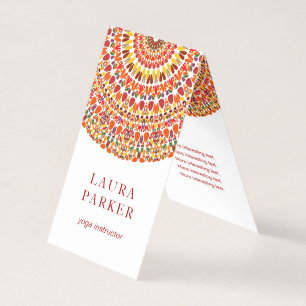 Happy Petal Garden Mandala Visitenkarten