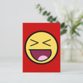 Happy Phantastisch Face Postcard Postkarte (Stehend Vorderseite)