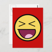 Happy Phantastisch Face Postcard Postkarte (Vorne/Hinten)