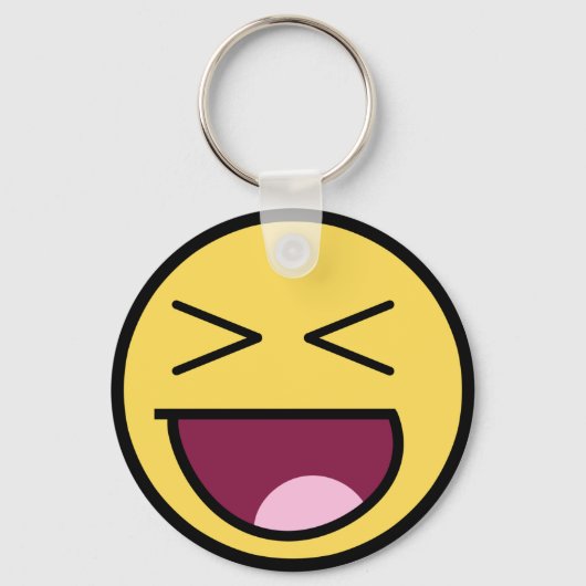 Happy Phantastisch Face Schlüsselanhänger (Vorderseite)