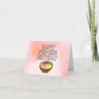 Happy Pho-King Geburtstagskarte Happy Birthday Dankeskarte