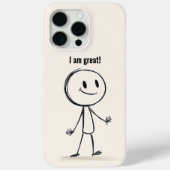 Happy Phone Case-Positive Vibes Design Case-Mate iPhone Hülle (Rückseite)