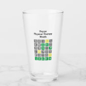 Happy Physical Therapy Monat Custom Wordle Glas (Vorderseite)