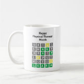 Happy Physical Therapy Monat Custom Wordle Kaffeetasse (Links)