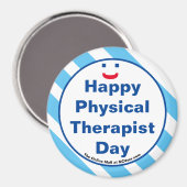 Happy Physiotherapeut Day Lächeln Spaß Magnet (Vorderseite/Rückseite)