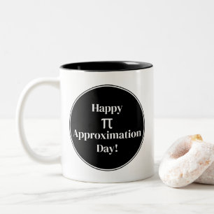 Happy Pi Annäherungstag 22. Juli Mathematik Nerd Zweifarbige Tasse