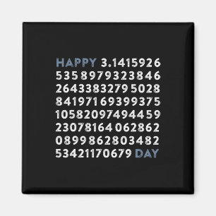 Happy Pi Day 100 Digits Math Geek Funny Pi Day Mem Magnet