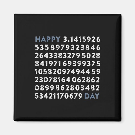 Happy Pi Day 100 Digits Math Geek Funny Pi Day Mem Magnet (Vorne)
