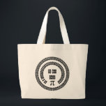 Happy Pi Day 2017 Math Digits 3.14 Mathematics Jumbo Stoffbeutel<br><div class="desc">Happy Pi Day 2017 Mathematik Digits 3.14 Mathematics Numbers Typografy Circle Text mit Pi Symbol,  können Sie das Jahr und den Text ändern,  Jumbo Tote Bag</div>