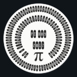 Happy Pi Day 2017 Math Digits 3.14 Mathematics Runder Aufkleber<br><div class="desc">Happy Pi Day 2017 Math Digits 3.14 Mathematics Typografy Black and White Sticker,  können Sie die Farben,  den Text und das Jahr ändern</div>