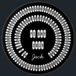 Happy Pi Day 2019 Math Digits 3.14 Mathematics Button<br><div class="desc">Happy Pi Day 2019 Math Digits 3.14 Mathematics Numbers Pi Digits mit individuelle Name Jack,  Sie können den Namen und den Text im Kreis ändern,  Kolossaltasten,  Schwarz und Weiß,  Sie können die Farben ändern</div>